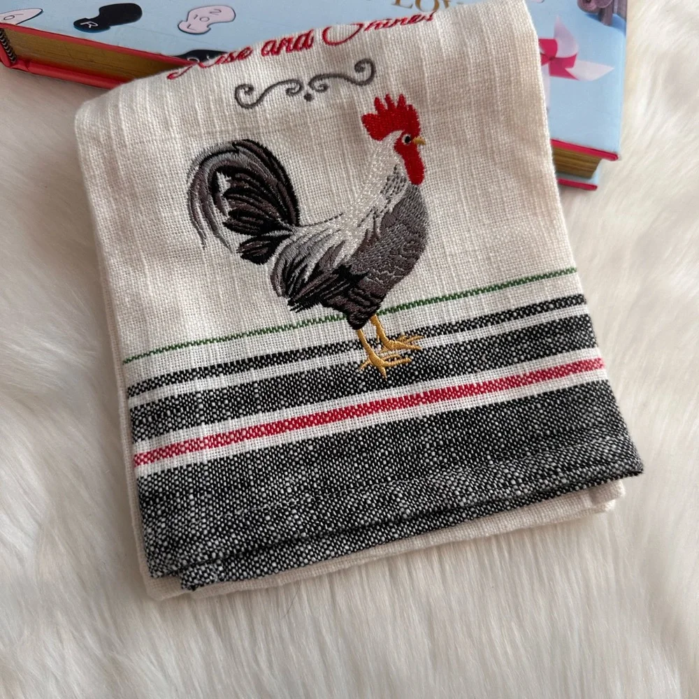 NWT Rise and Shine Rooster Kitchen Towel